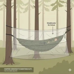 Integriertes Moskitonetz für ungestörte camping hängematte erfahrungen ohne Insekten.