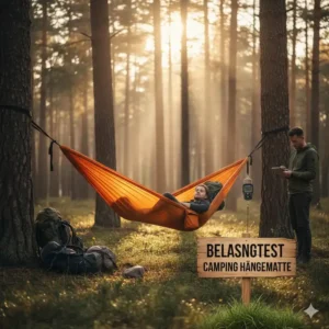 Ein extremer Belastungstest der Reißfestigkeit im camping hängematte nylon test.