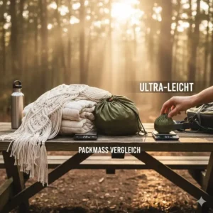 Gewicht und Portabilität im Fokus beim hängematte premium material test.