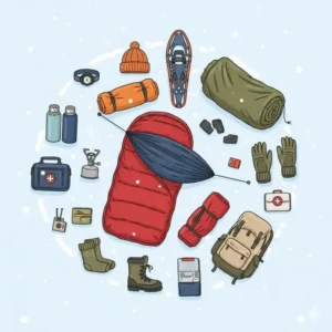 Die wichtigste Ausrüstung für das Abenteuer mit der winter camping hängematte.