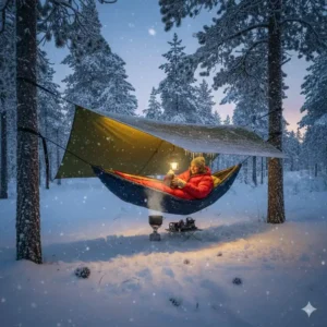 Praktische Tipps gegen Kälte in der winter camping hängematte.