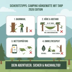 Wichtige Sicherheitshinweise für die Nutzung der camping hängematte mit tarp 2026.