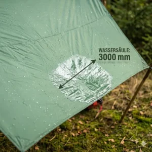 Wasserdichtigkeit im tarp für hängematte test