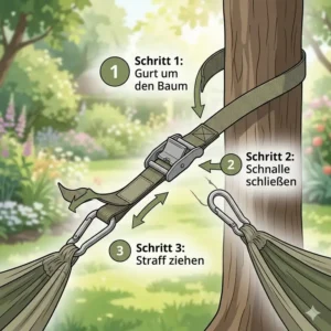 Montageanleitung für das Hängematte Anti-Rutsch-System