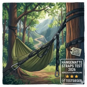 Schritt-für-Schritt-Anleitung: So einfach lässt sich die Hängematte mit Straps am Baum befestigen.
