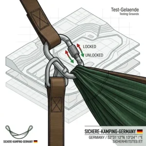 Die hohe Belastbarkeit und Tragkraft für eine sichere camping hängematte.