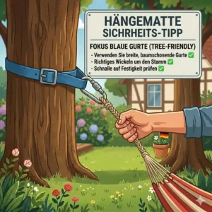 Das Erlernen der richtigen Einstiegstechnik ist ein oft unterschätzter hängematte sicherheits tipp für Anfänger.