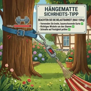 Die Einhaltung der maximalen Traglast ist ein kritischer hängematte sicherheits tipp für die strukturelle Integrität.