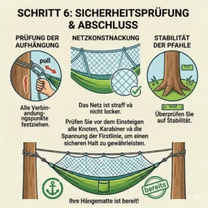 7: Darstellung vom 360-Grad-Insektenschutz durch das moskitonetz für hängematte bei Outdoor-Übernachtungen.