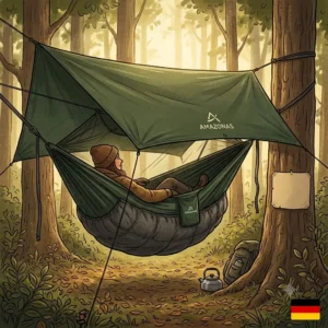 Material and weight test for amazonas hängematte camping test