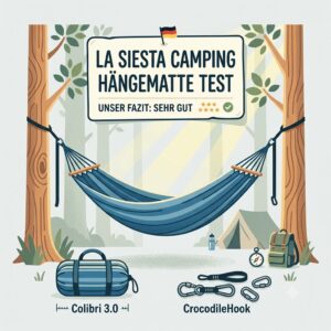 La Siesta camping hängematte test illustration of the overall product package and contents.