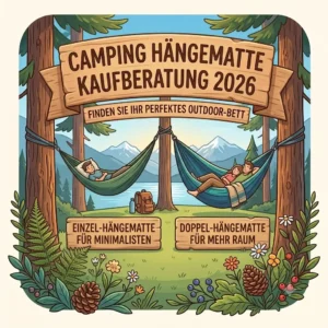 Vergleich von Einpersonen- und Doppel-Hängematten in der Camping Hängematte Kaufberatung 2026.