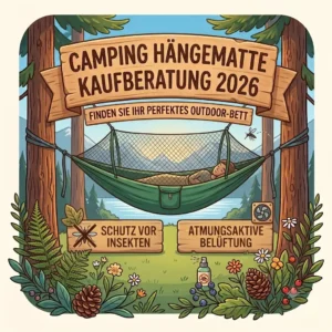 Sicherheit durch ein integriertes Moskitonetz, ein Thema der Camping Hängematte Kaufberatung 2026.