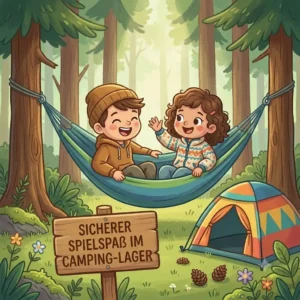 Detail drawing of the breathable material used in a camping hängematte für kinder.