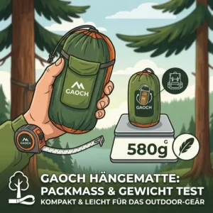 Gaoch Camping Hängematte Test - Kompaktheit, Packmaß und Gewichtsanalyse für Outdoor-Enthusiasten
