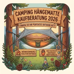 Wärmedämmung durch Underquilt und Isomatte laut Camping Hängematte Kaufberatung 2026.