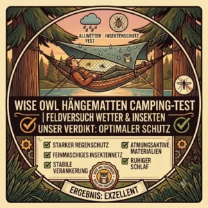 Camper demonstrating a comfortable diagonal lie inside a Wise Owl hammock on an overnight trip